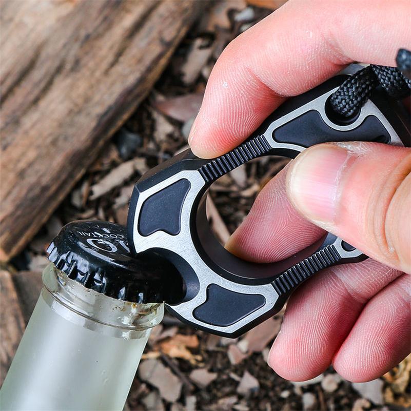 TC4 Titanium One Finger Knuckle Duster Broken Window Protective Gear