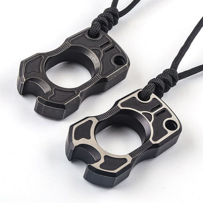 TC4 Titanium One Finger Knuckle Duster Broken Window Protective Gear