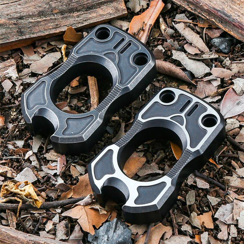 TC4 Titanium One Finger Knuckle Duster Broken Window Protective Gear