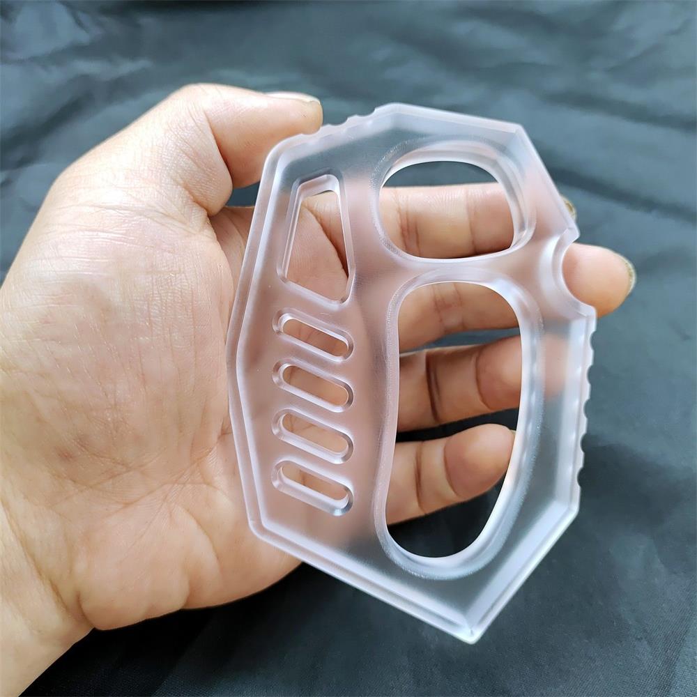 Transparent Knuckle Duster Boxing Broken Window Self -defense Tool