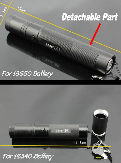 10Mile Laser Pointer Pen 5mw 532nm Powerful Cat Toy+ Battery+Charger