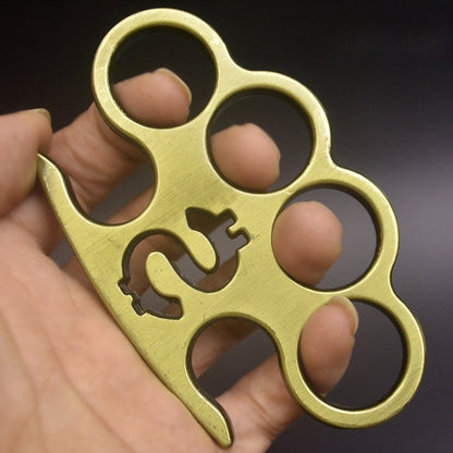 Two legged snake brass knuckles 9