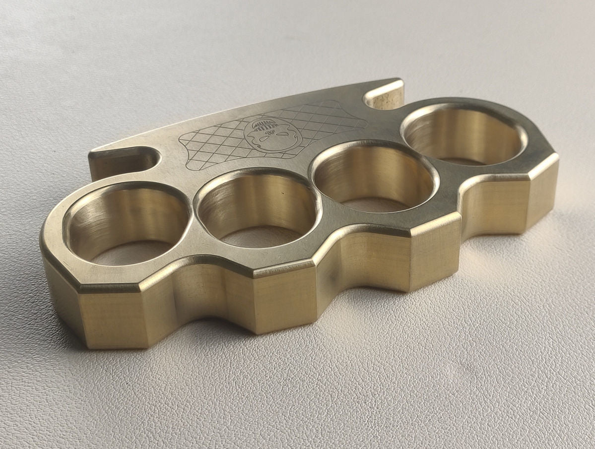 thickening solid brass knuckle duster 2