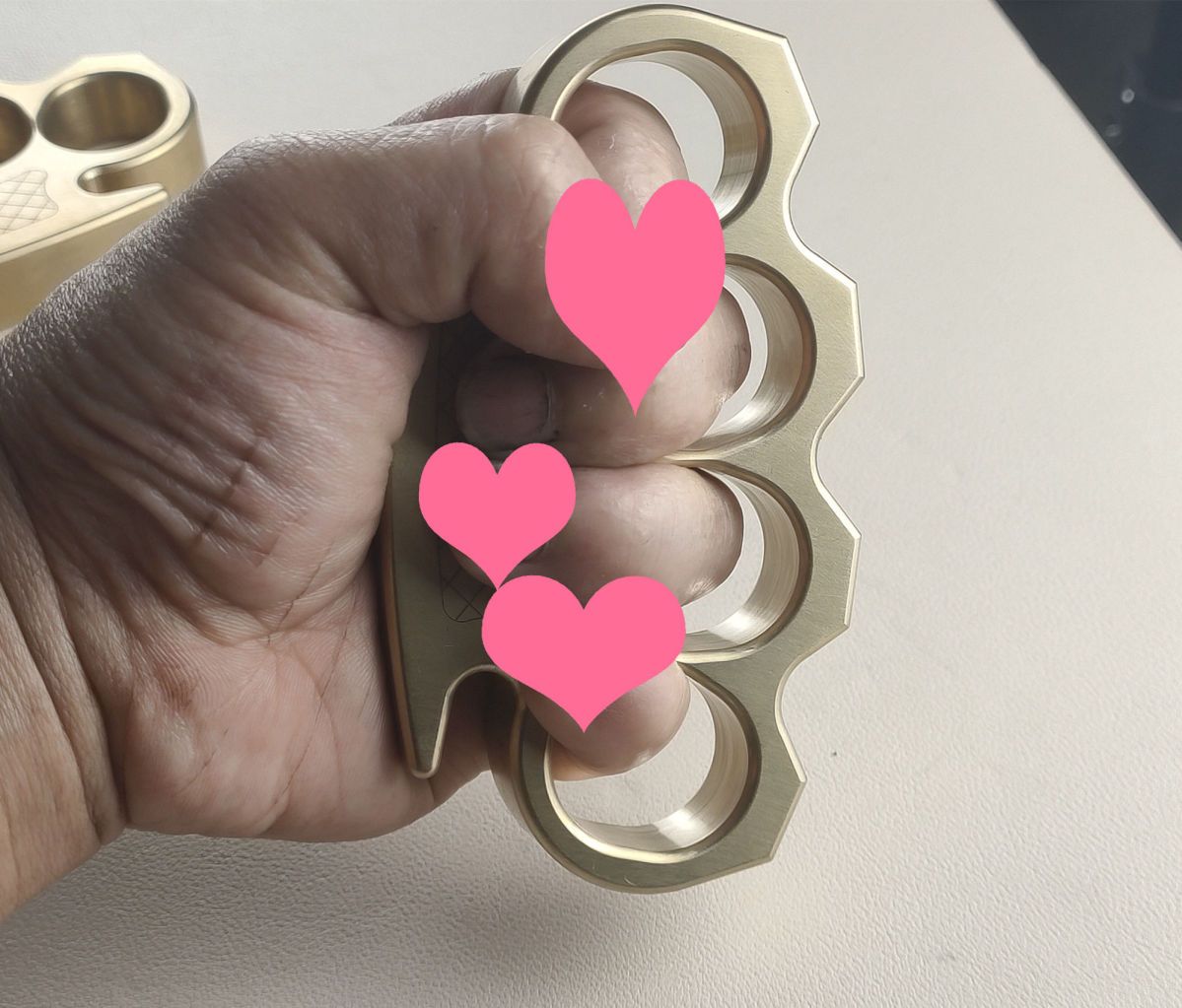 thickening solid brass knuckle duster 4