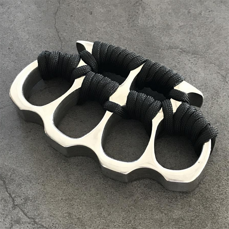Big Finger Hole Steel Knuckle Duster Self-defense Protective Gear