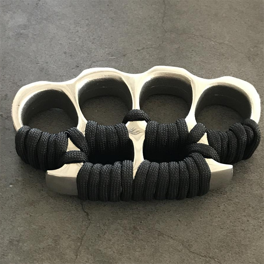 Big Finger Hole Steel Knuckle Duster Self-defense Protective Gear