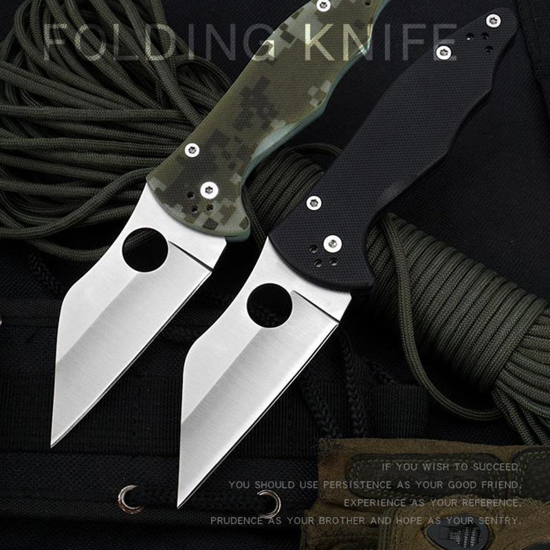 Outdoor Tactical Folding Knife G10 Handle Pocket Knives