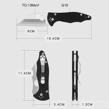 Outdoor Tactical Folding Knife G10 Handle Pocket Knives