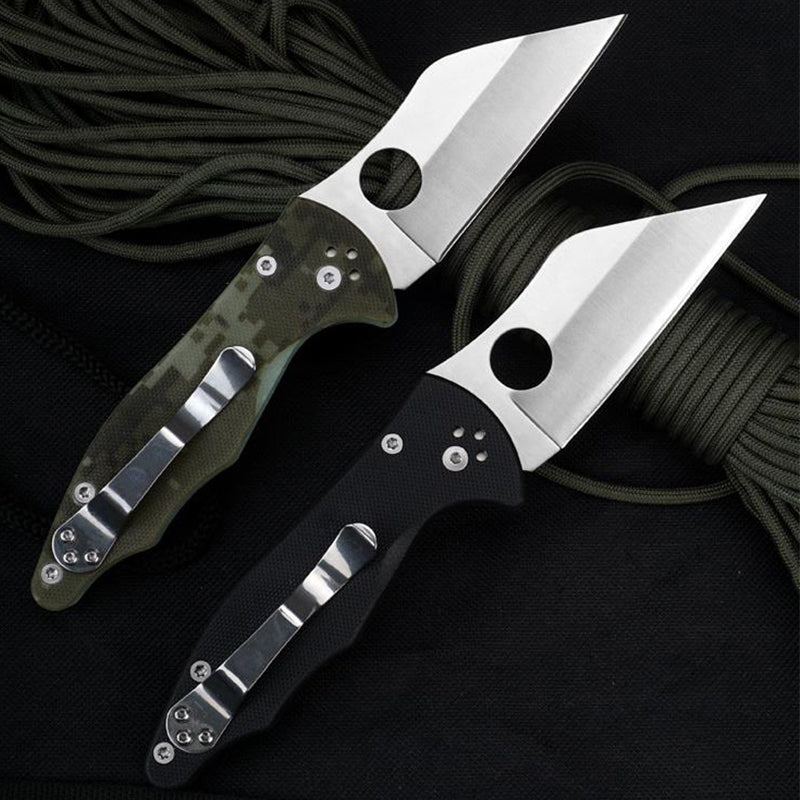 Outdoor Tactical Folding Knife G10 Handle Pocket Knives