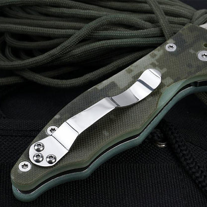 Outdoor Tactical Folding Knife G10 Handle Pocket Knives