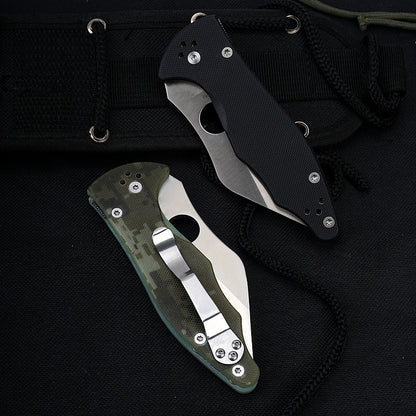 Outdoor Tactical Folding Knife G10 Handle Pocket Knives