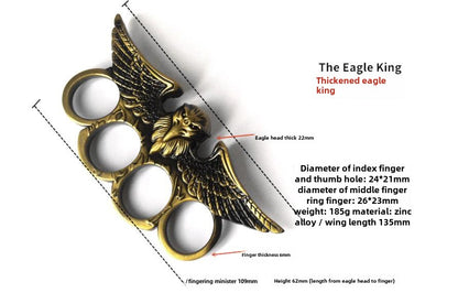 Eagle Knuckle Duster Boxing Self Defense Four Finger Buckle Window Breaker Outdoor EDC Tool