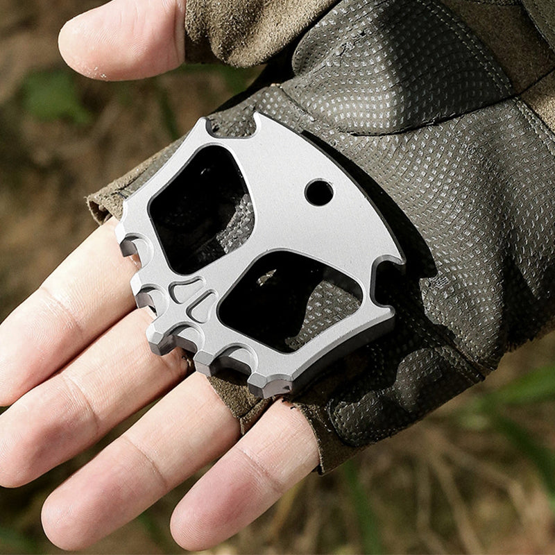 Steel Knuckle Duster Multi-functional Open-bottle Broken Window EDC Tool