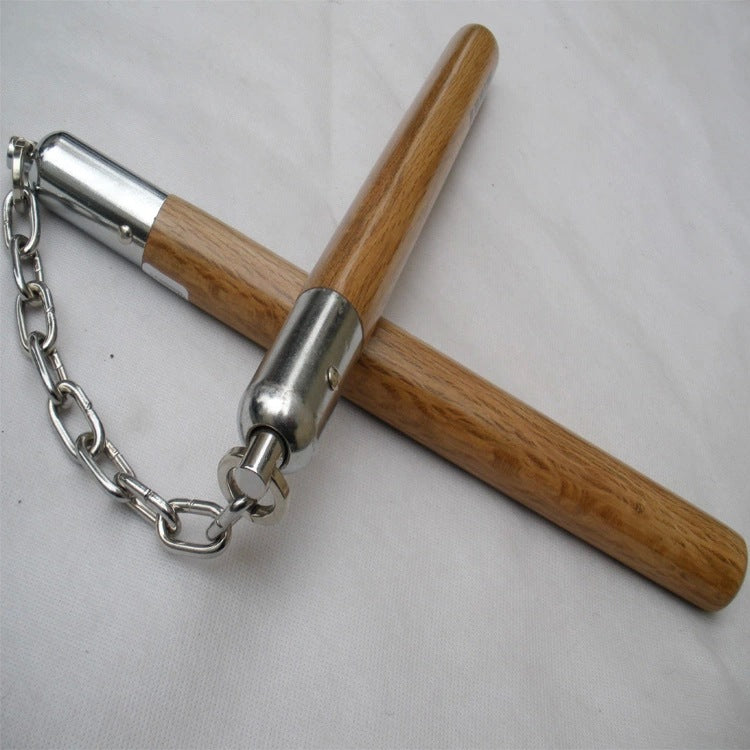 Wooden Nunchucks Outdoor Defense Training Tool