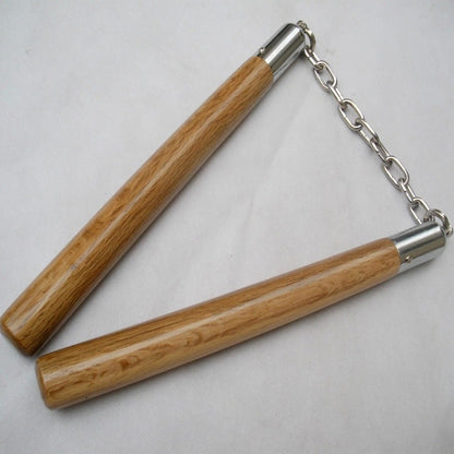 Wooden Nunchucks Outdoor Defense Training Tool